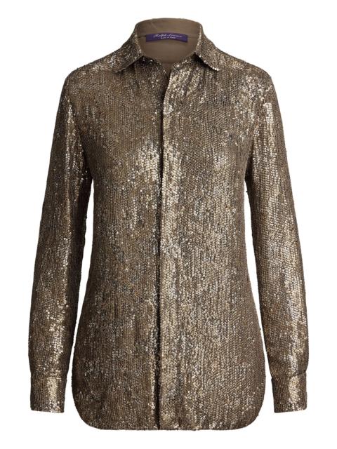 Ralph Lauren Long Sleeve Collar Blouse Shirt
