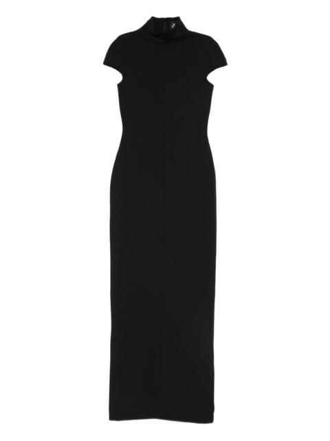 SOLACE LONDON Solace London Lang High-neck Short-sleeve Maxi Dress