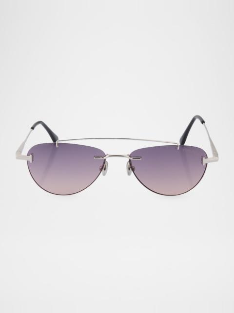 TOM FORD Astor 55MM Aviator Sunglasses