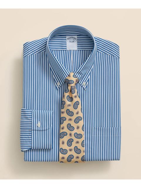 Brooks Brothers Pure Supima® Cotton Regular-Finish Polo Button Down Collar, Candy Stripe Dress Shirt