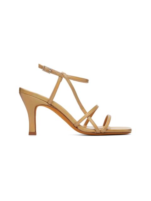 MARYAM NASSIR ZADEH Gold Irene Heeled Sandals