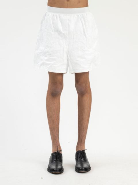 HED MAYNER White Relax Crinkled Short