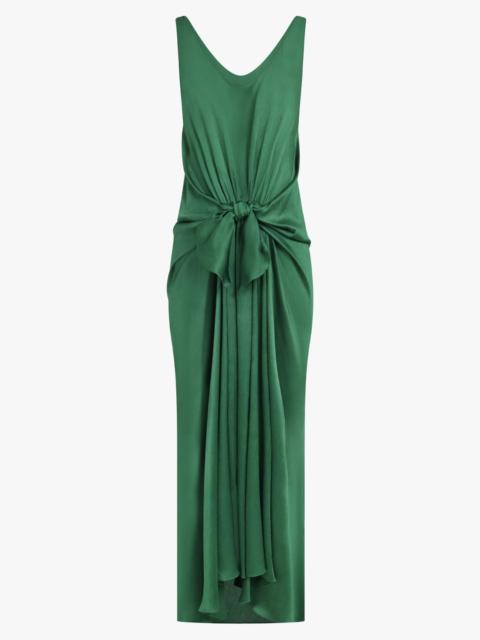 JW Anderson CAMI KNOT WAIST MAXI DRESS | BOTTLE GREEN