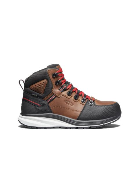 KEEN Men's Red Hook Waterproof Boot (Carbon Toe)