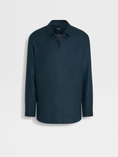 ZEGNA OASI LINO POLO SHIRT