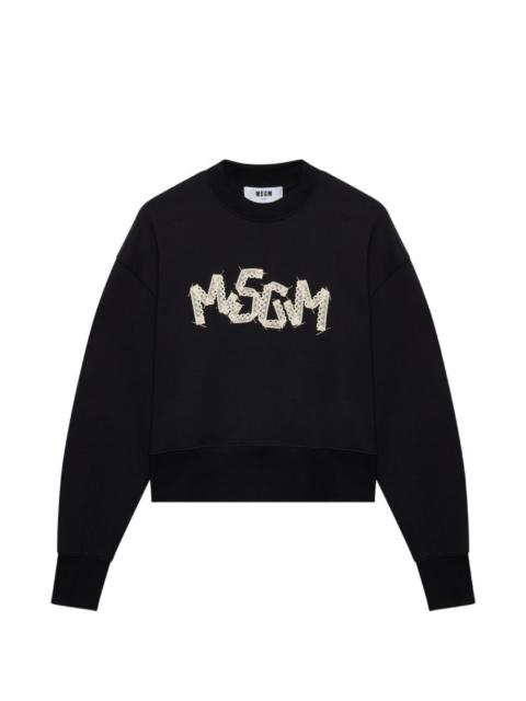 MSGM embroidered sweatshirt