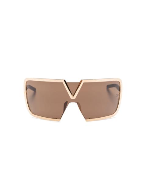 Valentino V-Romask shield-frame sunglasses