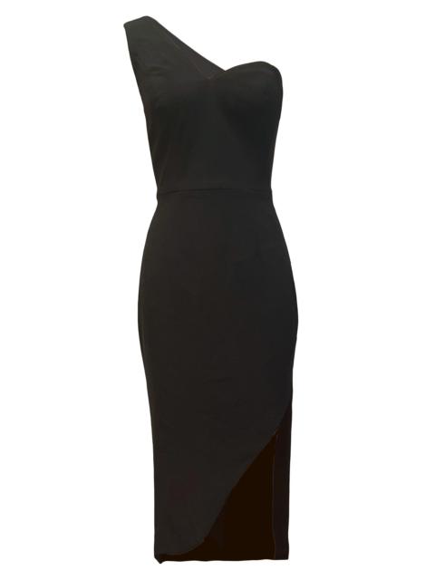 Dress The Population Women's Magnolia Asymmetric Dress - Black