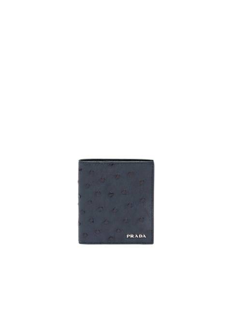Prada Ostrich Leather Wallet