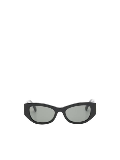 GUCCI logo-detail geometric sunglasses