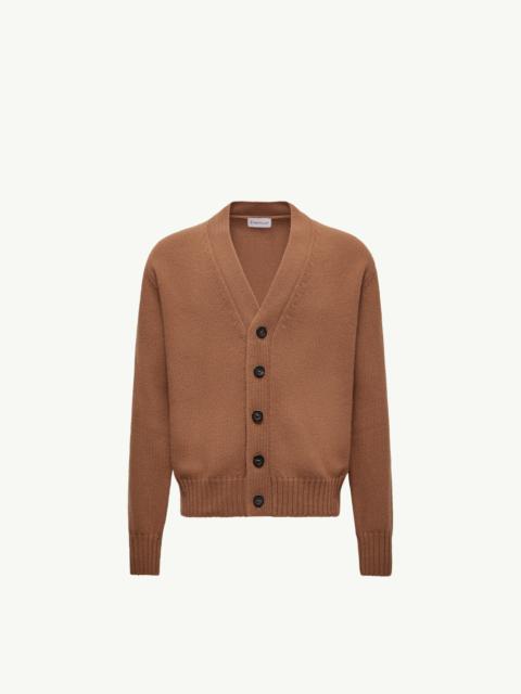 Moncler V-Neck Wool Cardigan