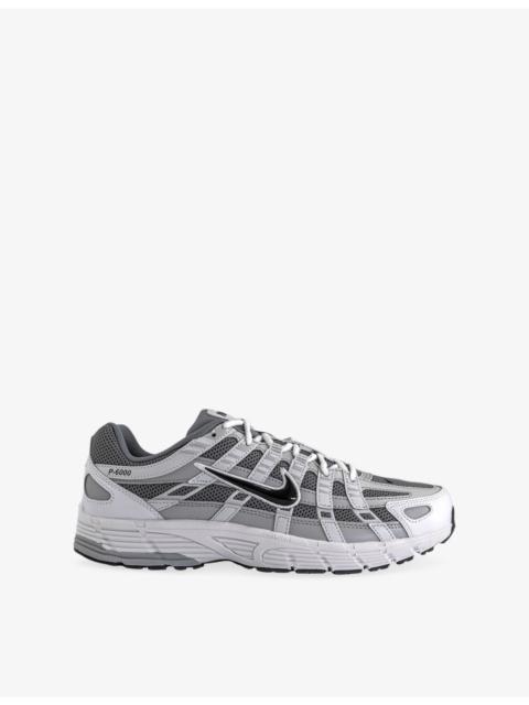 Nike P-6000 Leather And Mesh Trainers