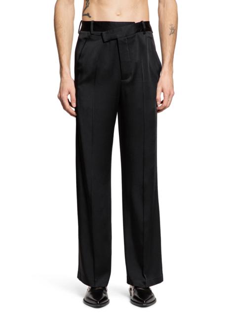 Ann Demeulemeester Cyrus Cady Satin Wide Leg Trousers