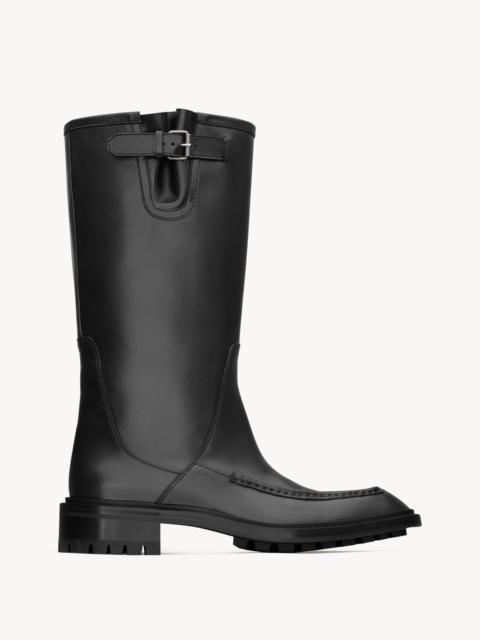 SAINT LAURENT JOE BUCKLE BOOTS IN SMOOTH LEATHER