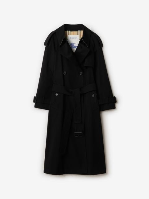 Burberry Long Gabardine Fitzrovia Trench Coat
