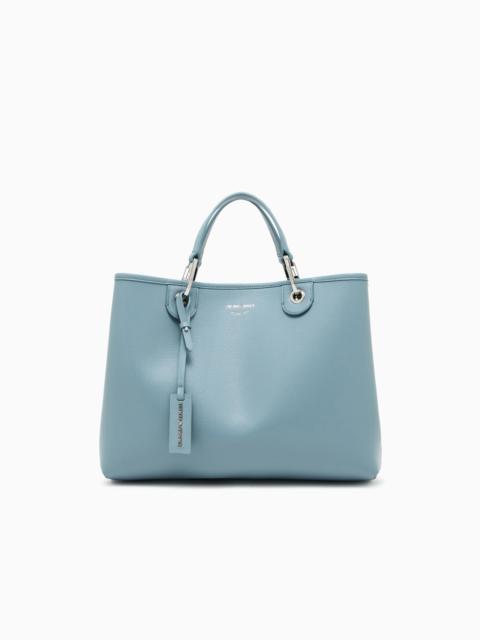 EMPORIO ARMANI MEDIUM MYEA SHOPPER BAG WITH DEER PRINT