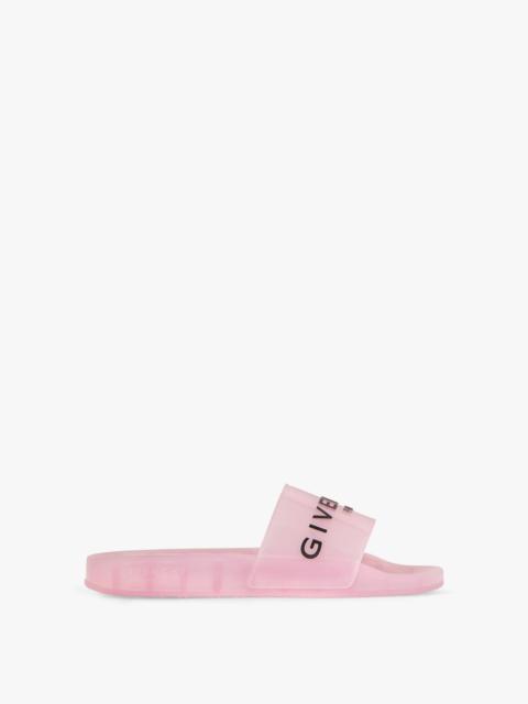 GIVENCHY PARIS FLAT SANDALS IN RUBBER