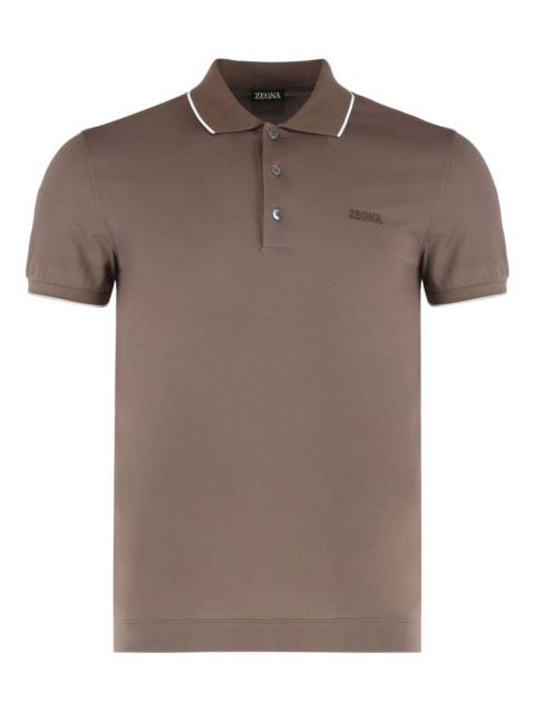 ZEGNA stretch-cotton polo shirt