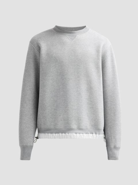 sacai Men's Sponge Crewneck Sweatshirt - Light Grey