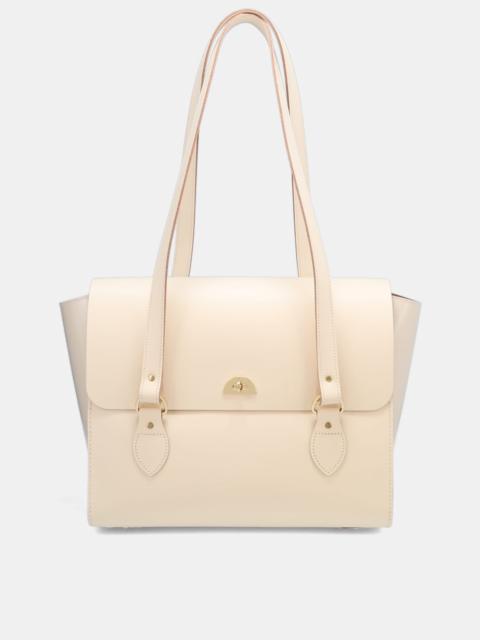Cambridge Satchel The Emily - Vanilla & Vanilla Patent