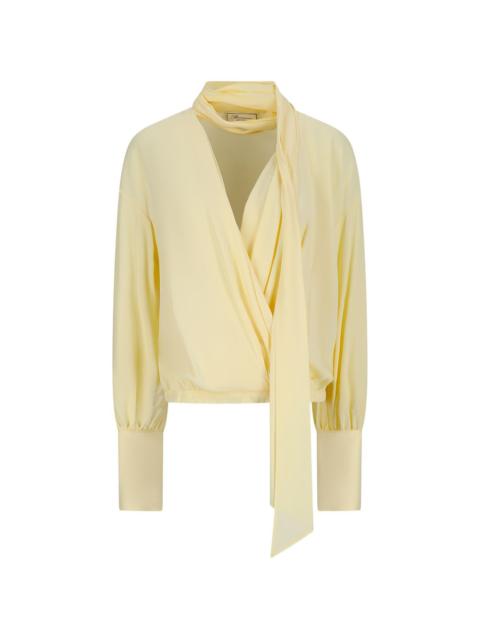 Blumarine tie-neck blouse