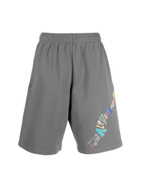 Martine Rose slogan-print Bermuda shorts