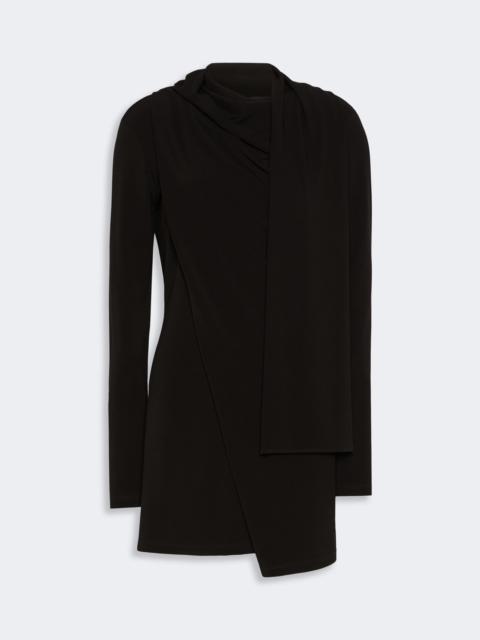 Sportmax NEMBO Short jersey dress - BLACK