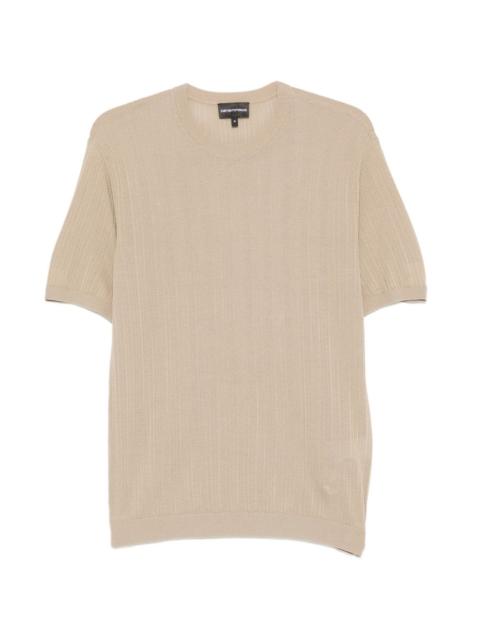 EMPORIO ARMANI knitted short-sleeve T-shirt