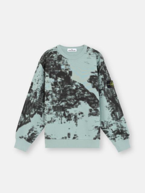 Stone Island 669E3 CAMOUFLAGE ORGANIC COTTON DIAGONAL FLEECE