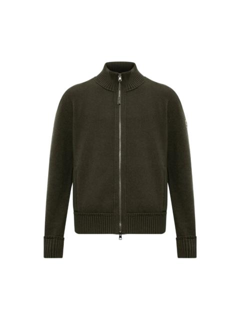 Moncler LOGO-PATCH ZIP-UP CARDIGAN