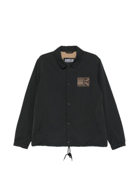 Barbour B.Intl Coach logo-embroidered shirt jacket