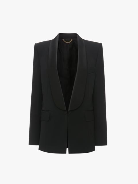 Victoria Beckham Shawl Collar Tux Jacket In Black