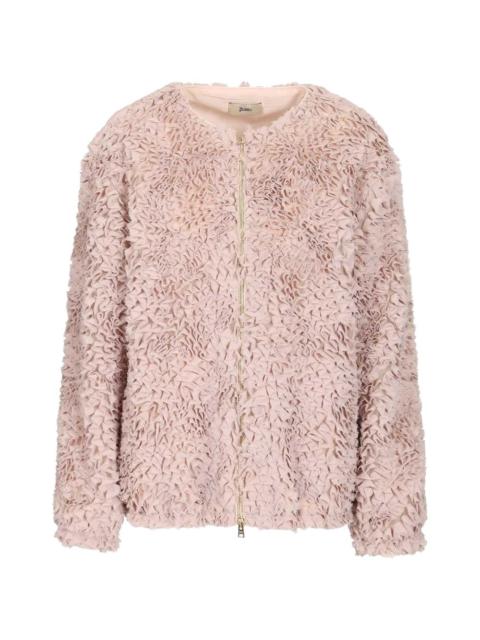 Herno ruffled zip jacket