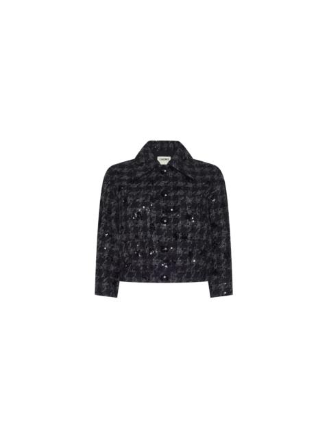 L'AGENCE Jia Sequined Tweed Jacket