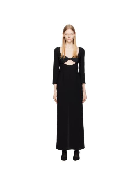 BEVZA Black Seashell Bra Maxi Dress