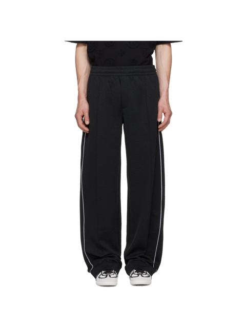 CASABLANCA Black Raised Monogram Track Pants