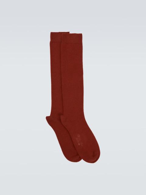 Cashmere-blend socks