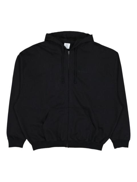 VETEMENTS zip-up logo hoodie