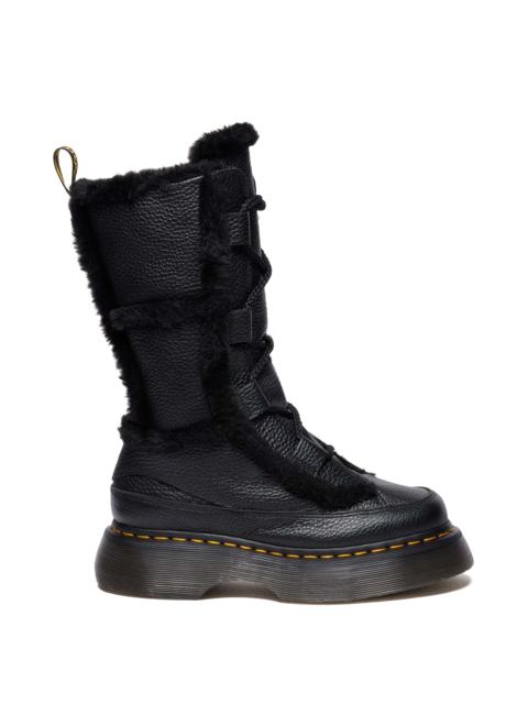 Dr. Martens Buzz Lace Up Faux Fur Lined Grizzly Leather Boots