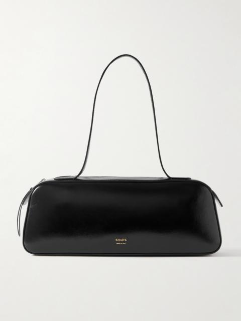 KHAITE Simona Glossed-leather Shoulder Bag