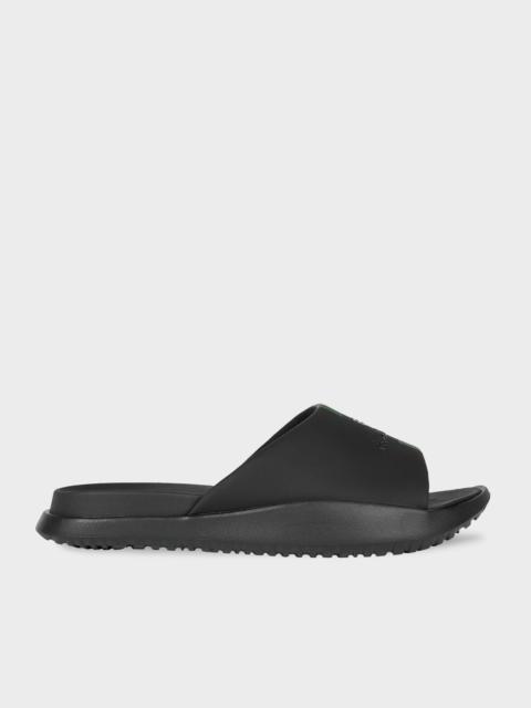 Paul Smith Black 'Powell' 'Sports Stripe' Slides