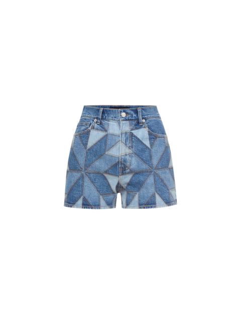 VERONICA BEARD ELIJAH QUILT-PRINT SHORT