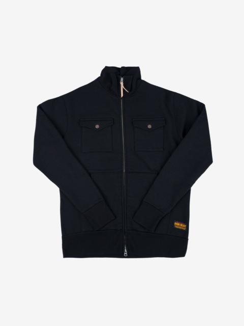 Iron Heart IHSW-74-BLK 14oz Ultra Heavyweight Loopwheel Sweater Jacket - Black