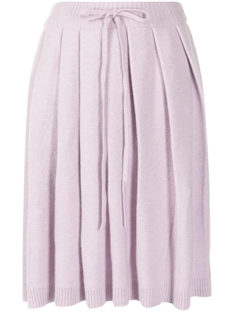 SJYP pleated wool-blend skirt