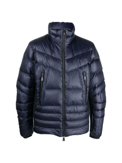 logo-patch sleeve padded jacket