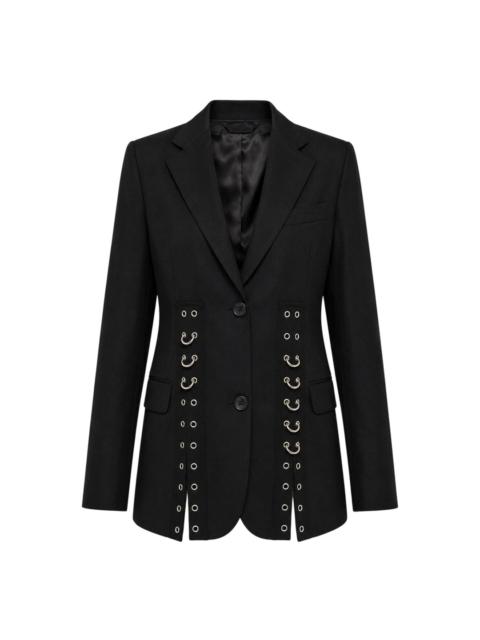 Simone Rocha Grommet Ring Hem Slice Jacket