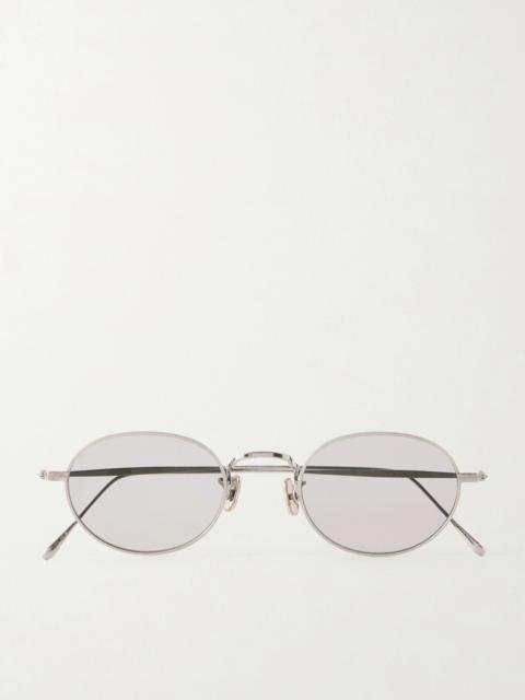 AURALEE Eyevan Round-Frame Titanium Sunglasses