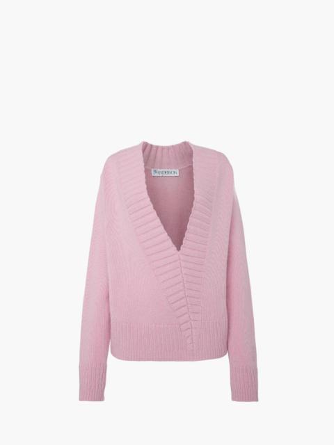 JW Anderson DRAPED TIE-FRONT SWEATER