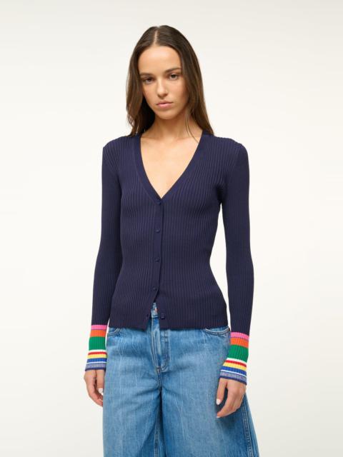 STAUD CARGO SWEATER NAVY MULTI