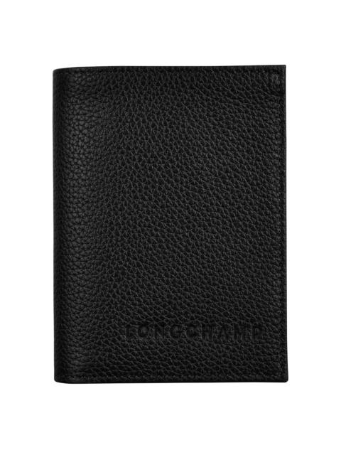 Longchamp Le Foulonné Card holder Black - Leather